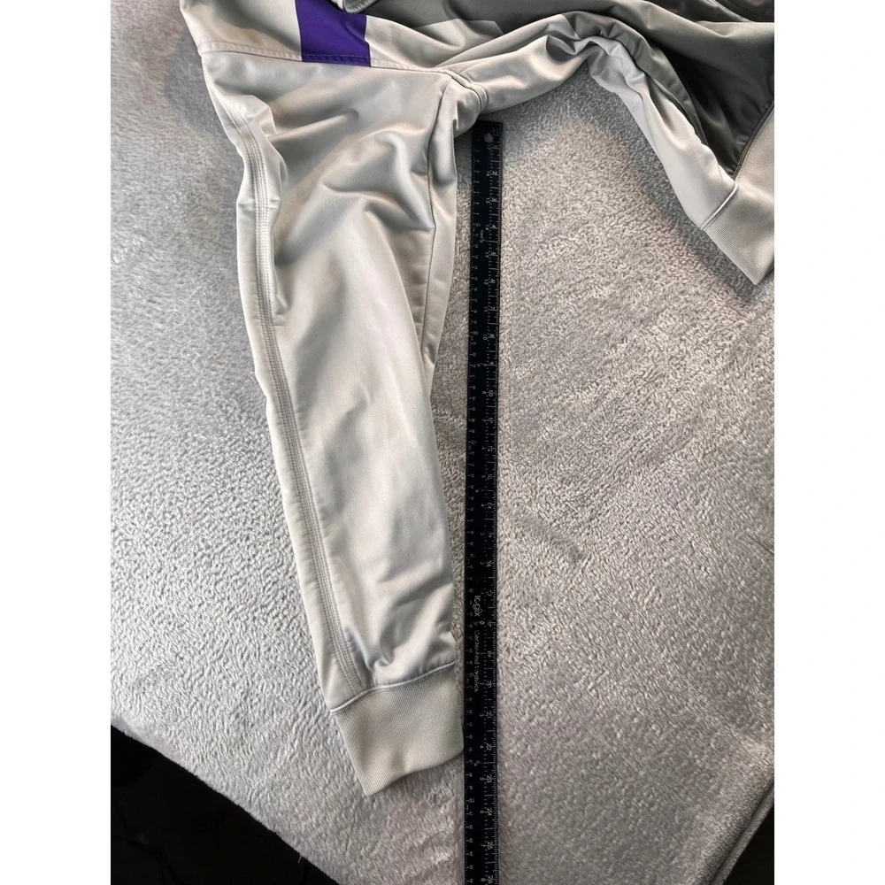 Nike Sportswear Mens Grey Purple Colorblock Full Zip Track Jacket 323965-012 L